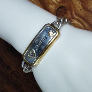 Brighton Two-tone "B Yourself" ID Bracelet